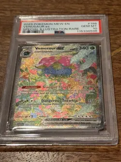 Pokemon TCG Venusaur EX Scarlet & Violet 198/200 PSA 10 - Image 1