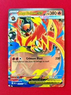 Mega Emboar ex - Double Rare ME: Ascended Heroes 031/217 NM Pokemon card - Image 1
