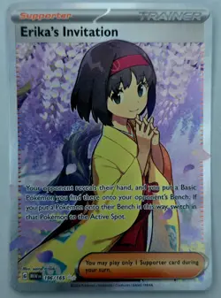 Pokemon TCG- Erika's Invitation 196/165 Ultra Rare Full Art - 151 - Image 1
