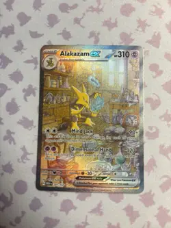 Pokemon Alakazam ex 201/165 Scarlet & Violet 151 Special Illustration Rare Holo - Image 3