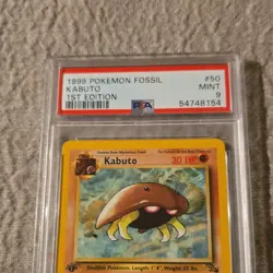 Pokemon TCG Kabuto Fossil 1st Edition PSA 9 50/62 English - Image 1