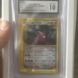 2003 Pokemon Mysterious Mountain Crobat Crystal Holo 147/144 CGC 10 - Image 1