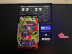 22.52g VERY HEAVY Phantasmal Flames Pokemon Sealed Booster Pack New SIR/HRU - Image 1