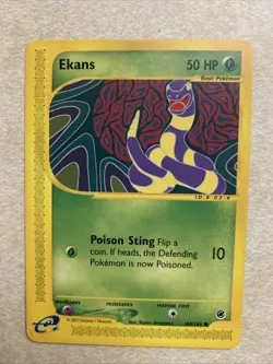 Pokemon TCG Ekans 004/128 1st Edition e series Base Expansion Pack Japanese - Image 1