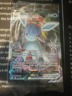 Sealed Pokemon Glaceon VMAX - 041/203 - Snowflake Stamp - Promo - NM - Image 1