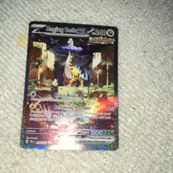 Pokemon Raging Bolt EX Holo Ultra Rare Ancient SV05: Temporal Forces 208/162 - Image 1