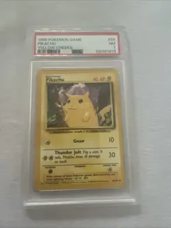 Pokemon TCG Pikachu Base Set 58/102 Regular 1999-2000 Wizards Base Set PSA 7 - Image 1