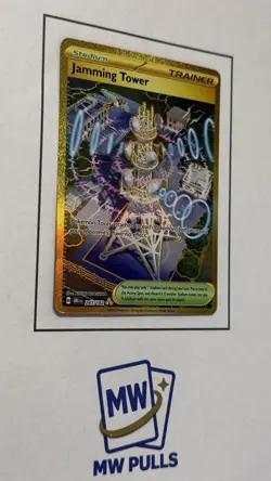 Pokemon Jamming Tower 243/182 Sv10: Destined Rivals Hyper Rare Full Art Holo TCG - Image 2
