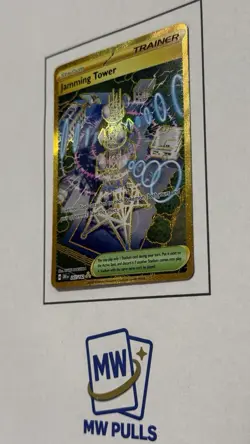 Pokemon Jamming Tower 243/182 Sv10: Destined Rivals Hyper Rare Full Art Holo TCG - Image 3