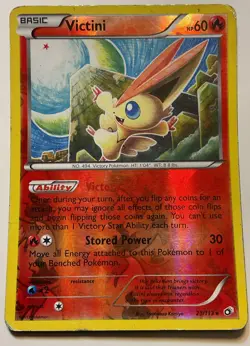 Victini Reverse Holo Legendary Treasures 23/113 MP Pokemon TCG - Image 1