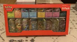 Pokemon TCG Prismatic Evolutions 8 mini tin bundle (Costco exclusive) - Image 1