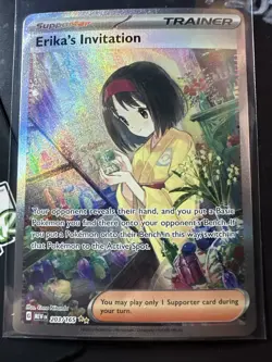 Erika's Invitation 203/165 SIR, Scarlet & Violet 151, Full Art Holo, Pokemon TCG - Image 1
