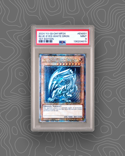 2024 YU-GI-OH! MP24-EN001 BLUE-EYES WHITE DRAGON 1ST-ED QCSR PSA 9 - Image 1