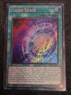 x1 Chaos Space - BLCR-EN073 - Secret Rare - 1st Edition Yu-Gi-Oh! M/NM - Image 1