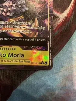 Bandai One Piece Card Game Gecko Moria Character Card OP14-104 Alt Art SR - Image 5