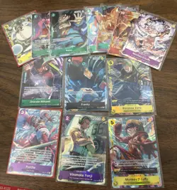 13 One Piece CCG Alt Arts, Promos, SR’s! Luffy, Zoro, Franky, Etc! - Image 1