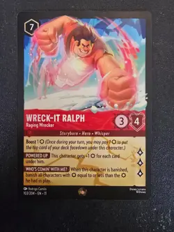 Mint Condition Disney Lorcana Wreck It Ralph Raging Wrecker - Image 1