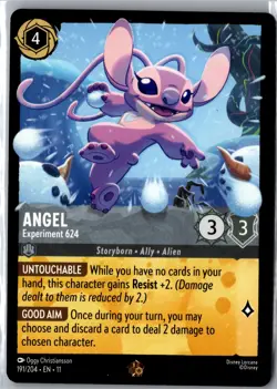 Disney Lorcana Winterspell #191/204 Angel Foil Legendary - Image 1