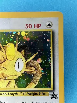 Meowth #10 Black Star Promo Holo Rare Vintage 2000 Pokemon Card - Image 2