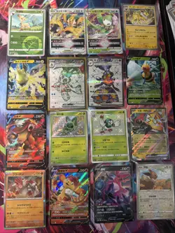 Pokemon 16 Card Lot nm V Max Mega Amazing Ex HOLO Rare Hits Only A5 - Image 1