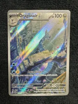 Pokemon TCG Dragonair Scarlet & Violet 151 Illustration Rare Holo Card 181/165 - Image 1