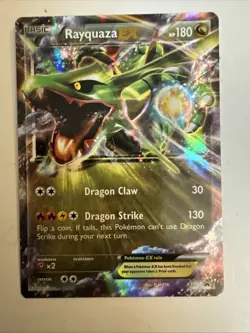 Pokemon Rayquaza EX Holo Card XY73 XY Set HP 180 Dragon 130 Attack Basic NM/LP - Image 1