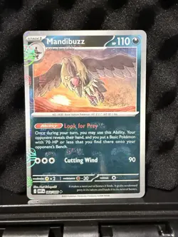 Mandibuzz White Flare 2025 Master Ball Holo Pokemon Card TCG - Image 1