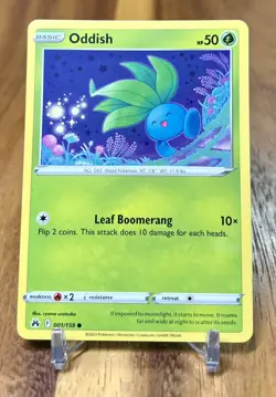Oddish 001/159 Crown Zenith Pokemon Card NM - Image 1