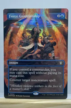 FIERCE GUARDIANSHIP (Borderless Foil) - CMM #0694 Commander Masters MTG - Image 1