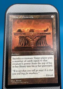 MTG Altar of Dementia Tempest Rare - Image 1