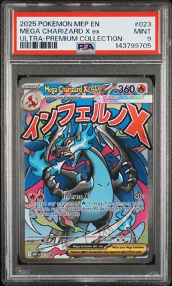 Pokemon MEGA CHARIZARD X Ex 023 Ultra-Premium Collection Promo 🔥 PSA 9 🔥 - Image 1
