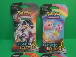 Pokemon EMPTY Tag Team Cosmic Eclipse Booster Pack Sleeves X4 - Image 2