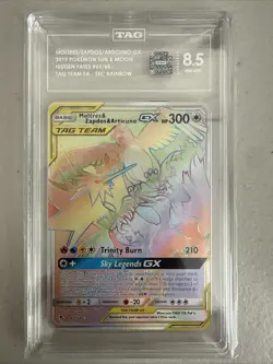 Moltres Zapados Articuno GX 69/68 Hidden Fates Secret Rare Pokemon TCG Tag Team - Image 3