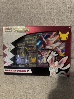 Pokemon TCG Celebrations Collection Dark Sylveon V Box SEALED w/ Evolving Skies! - Image 1