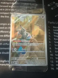SEALED Pokemon Mimikyu SVP 075 Paldean Fates Full Art Holo Black Star Promo NM - Image 1