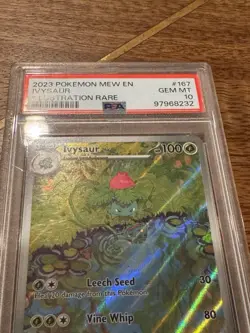 Pokemon TCG Ivysaur Scarlet & Violet 151 167/165 PSA 10 - Image 3