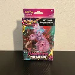 Pokemon TCG Sun & Moon Unified Minds Hanger Box Sealed (3 Booster Packs) 820650809569 - Image 1