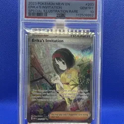 Erika's Invitation PSA 10 2023 Pokemon MEW 151 #203 - Image 1