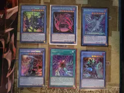 YUGIOH MAGICIAN OF BLACK CHAOS MAX + BLUE-EYES CHAOS + LEGENDARY SWORDSMAN + 4 - Image 1
