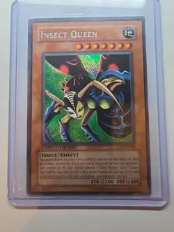 Insect Queen CT1-EN005 Yugioh Secret Rare Limited Edition Foil LP/NM - Image 3