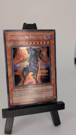 Yu-Gi-Oh! Swift Gaia The Fierce Knight Secret Rare CT1-EN004 Collectors Tin LP - Image 5