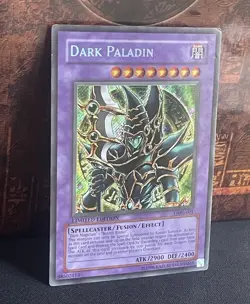 YuGiOh-Dark Paladin DMG-001 Secret Rare Limited Edition Holo MP - Image 4