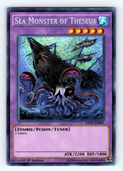 Yugioh Sea Monster of Theseus RATE-EN081 Secret Rare - NM 💎 - Image 1