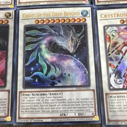Yu-Gi-Oh! 6 Card Lot Ultra Holos 1st Ed Dragon Synchro Fish Black Rose Crystal B - Image 3
