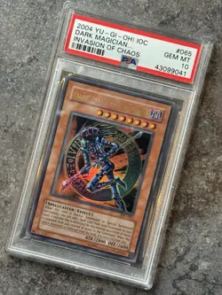 2004 Yugioh Dark Magician of Chaos IOC 065 ORIGINAL PRINT PSA 10 Gem Mint - Image 1