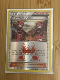 Pokemon TCG Team Magma Grunt Reverse Holo Card 30/34 Double Crisis - Image 3