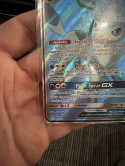 Pokemon TCG Glaceon GX Full Art Holo Card 141/156 Sun and Moon Ultra Prism - Image 4