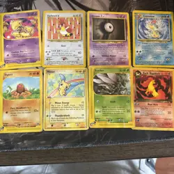 pokemon lot 6 cards, Vintage, rare, E Reader, Neo, 1st Edition - Image 1