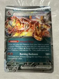 Pokemon TCG Charizard EX 196 Black Star Promo Jumbo Card NM Condition - Image 1