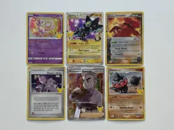 Pokemon Celebrations 6 Card Set Lot - LP - NM Luxray Groudon - Image 1